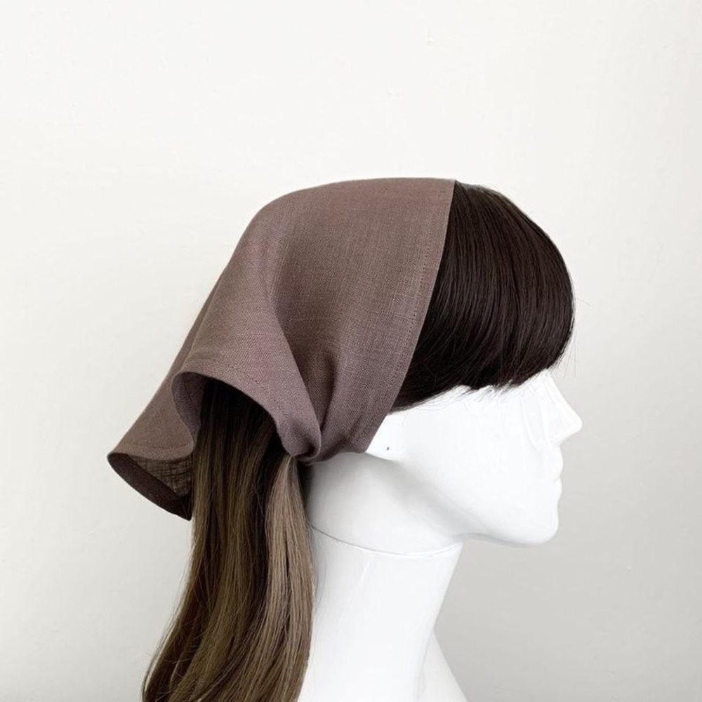 Coffee Brown triangle head kerchief